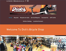 Tablet Screenshot of dicksbikeshop.com